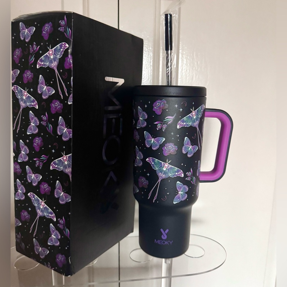 Meoky 40oz Glow in the Dark Stainless Steel Insulated Tumbler